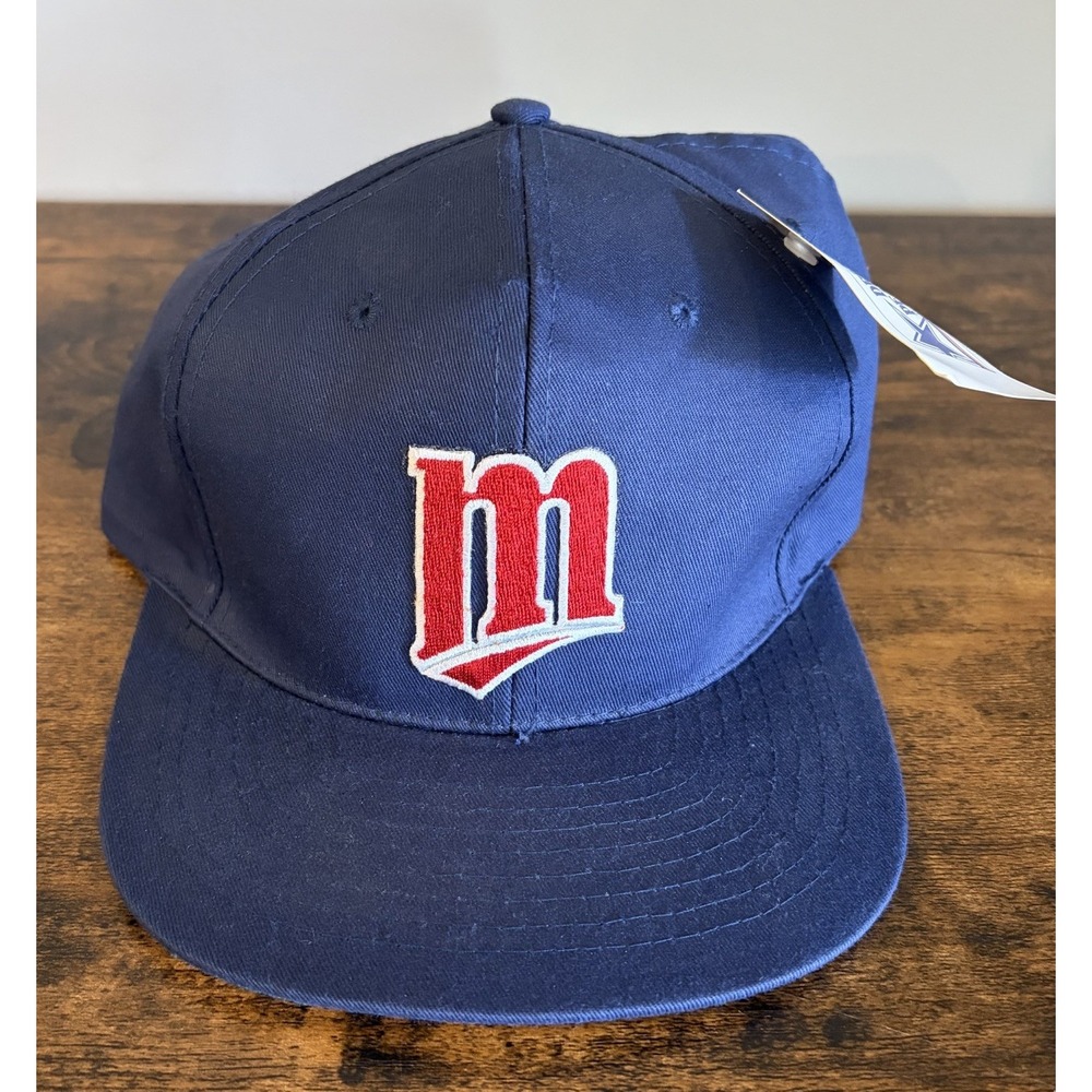 Vintage Minnesota Twins Snapback Hat Outdoor Cap Twins MLB 90's Rare New W/Tags